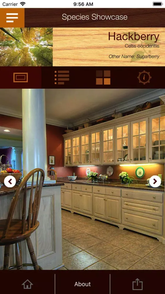 Ảnh chụp màn hình của Amer. Hardwoods Species Guide