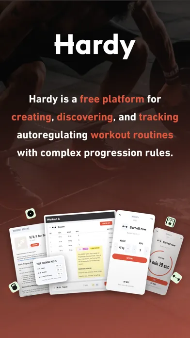 Hardy: Smart workout routines Screenshots