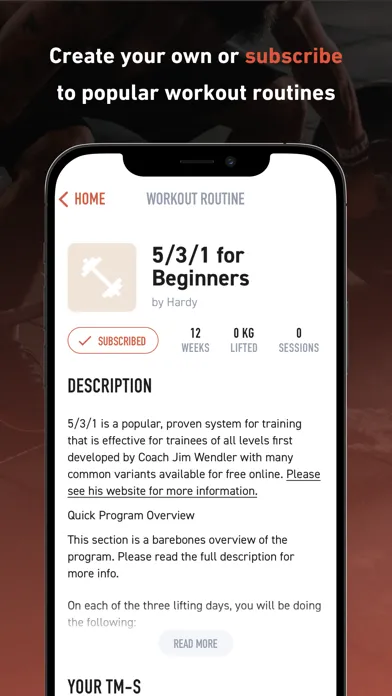Hardy: Smart workout routines Screenshots