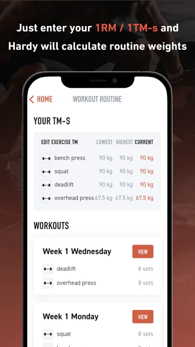 Hardy: Smart workout routines Screenshots
