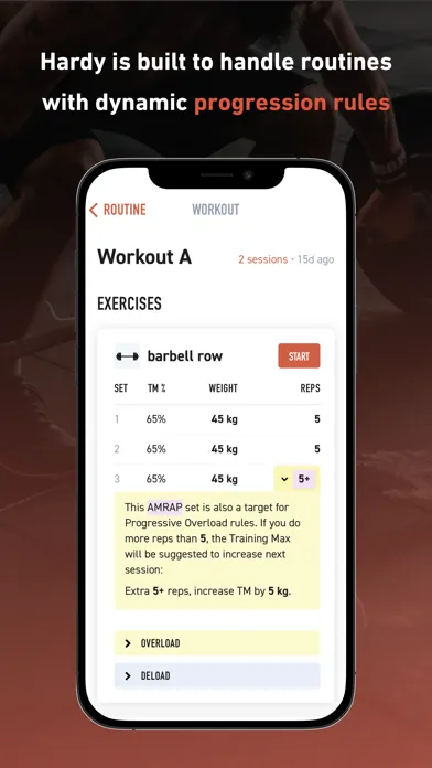 Hardy: Smart workout routines Screenshots