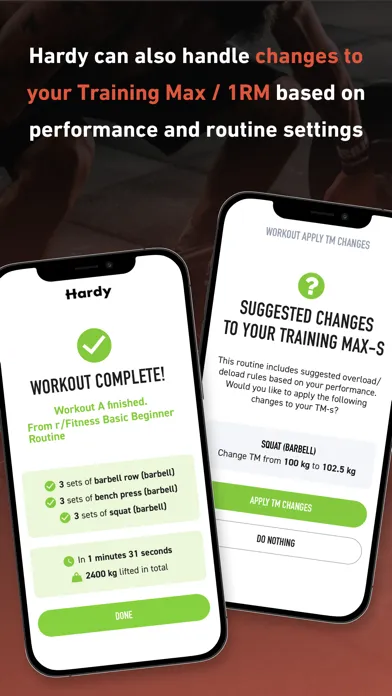 Hardy: Smart workout routines Screenshots