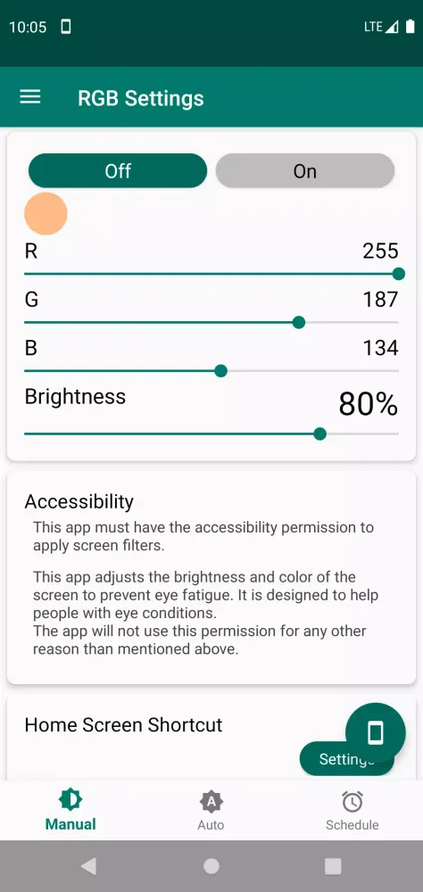 RGB Settings Screenshots