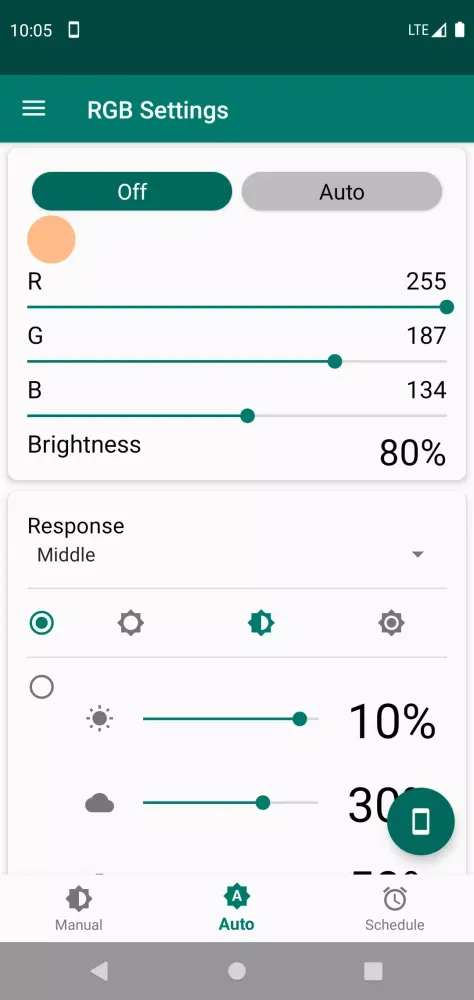 RGB Settings Screenshots