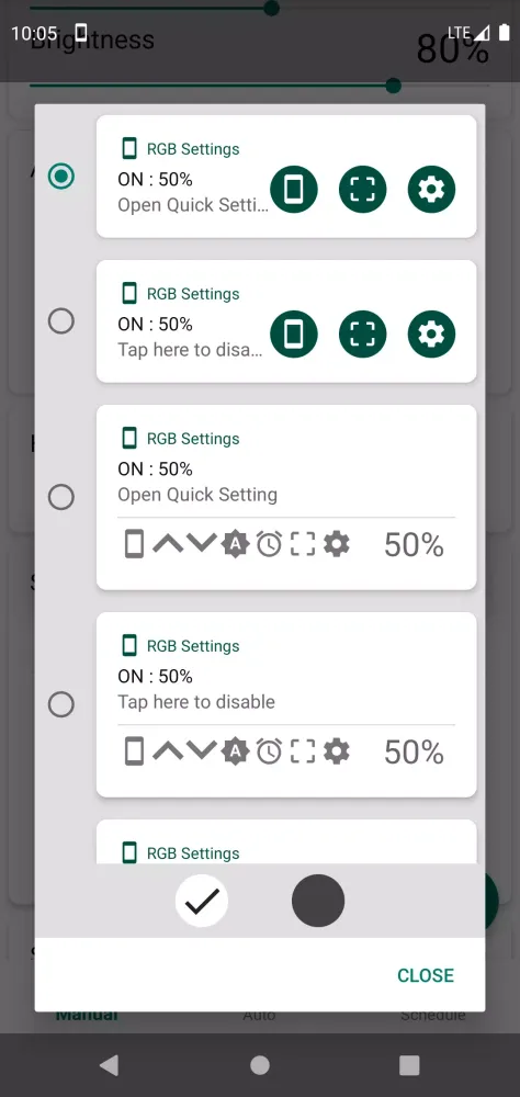 RGB Settings Screenshots