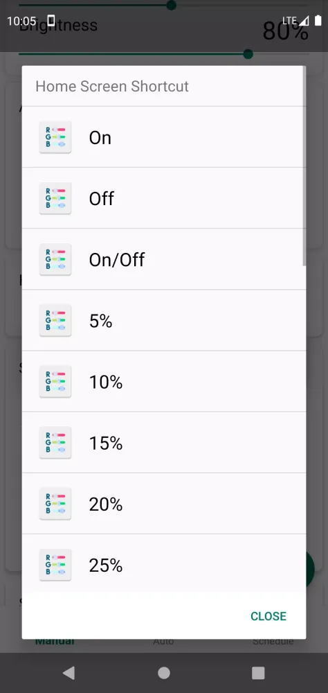 RGB Settings Screenshots