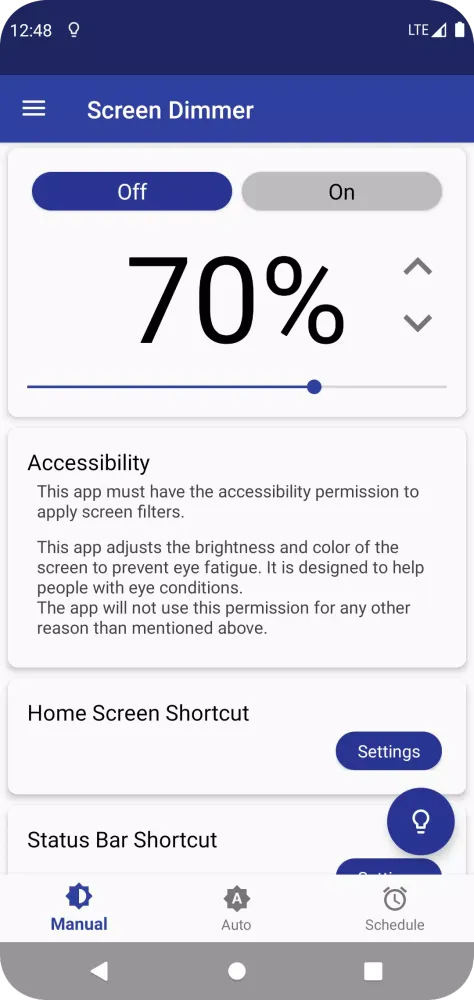Screenshot di Auto Screen Dimmer