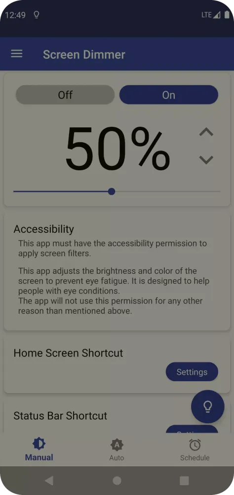 Screenshot di Auto Screen Dimmer