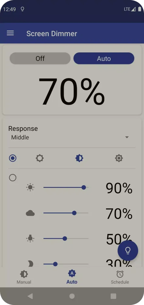 Screenshot di Auto Screen Dimmer