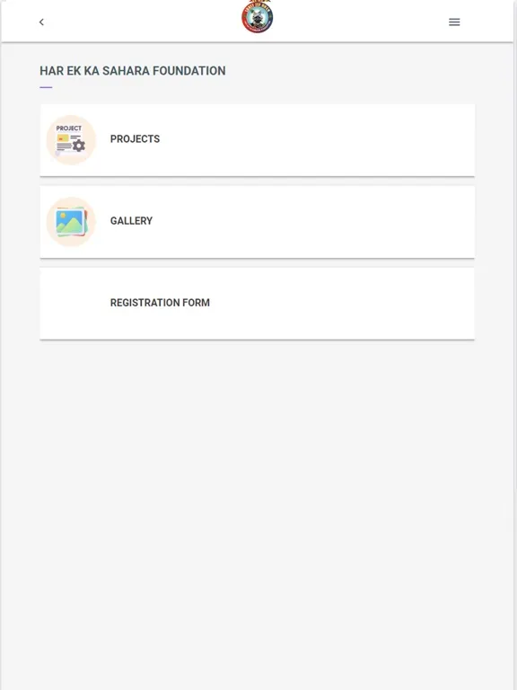 Скриншоты Har Ek Ka Sahara Foundation iPad 