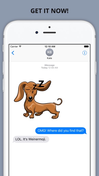 Weinermoji - Dachshund Emoji & Stickers應用截圖