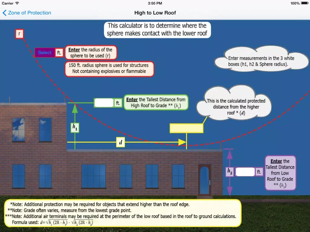 Capturas de pantalla de Zone of Protection Calculator iPad 
