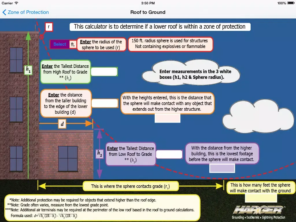 Capturas de pantalla de Zone of Protection Calculator iPad 