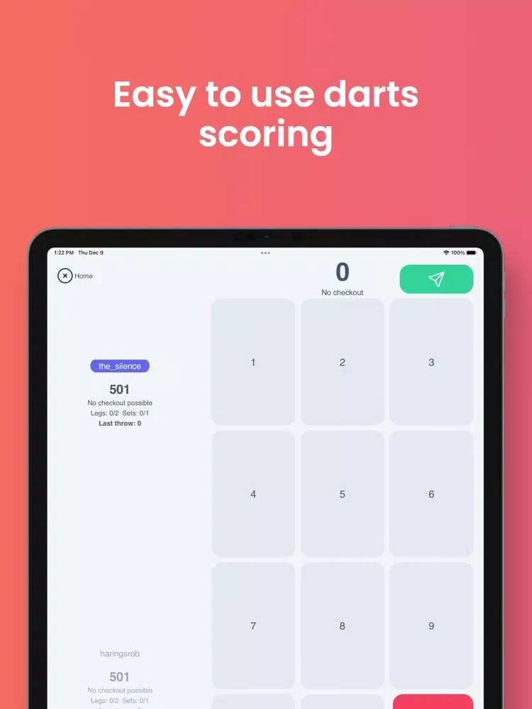 Darts Scores by Rob iPad  스크린샷