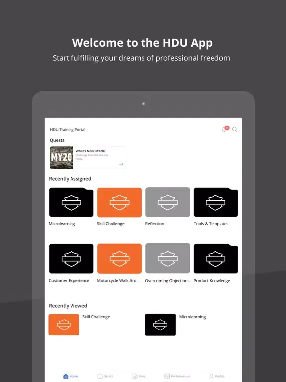 Harley-Davidson University iPad  স্ক্রিনশট