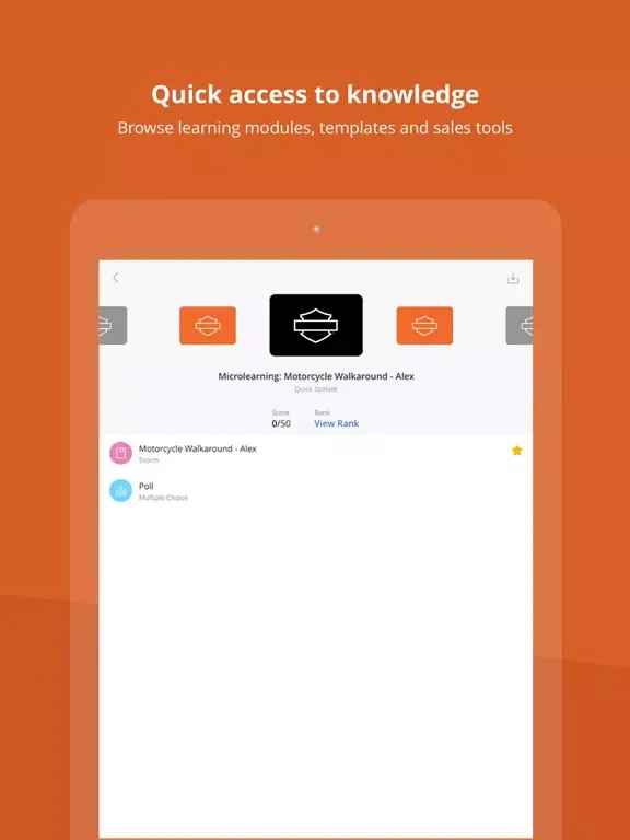 Harley-Davidson University iPad  স্ক্রিনশট