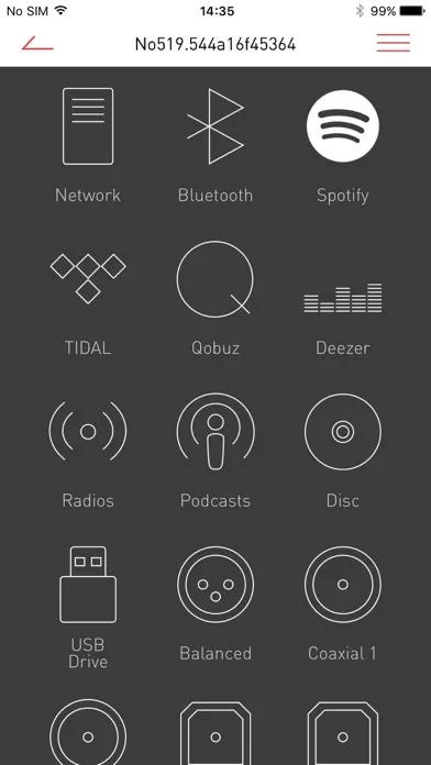 Ảnh chụp màn hình của Mark Levinson Control