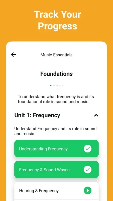 Capturas de tela do Harmonia - Music Lessons