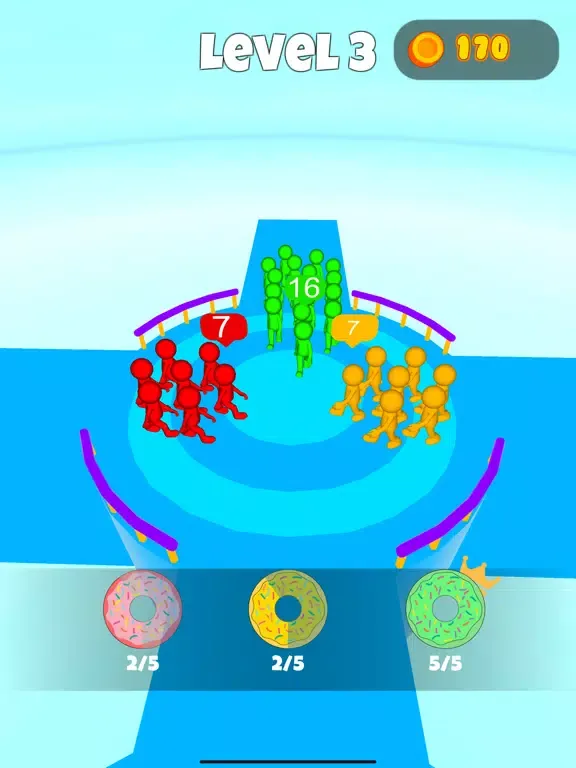 Capturas de tela do Donut Master 3D iPad 