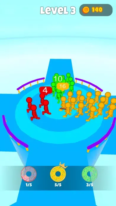 Capturas de tela do Donut Master 3D