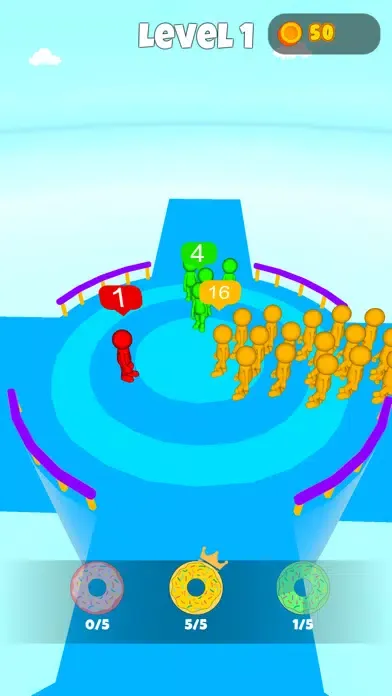 Capturas de tela do Donut Master 3D