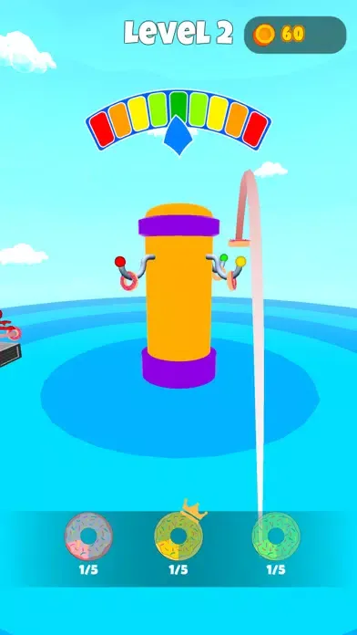 Capturas de tela do Donut Master 3D