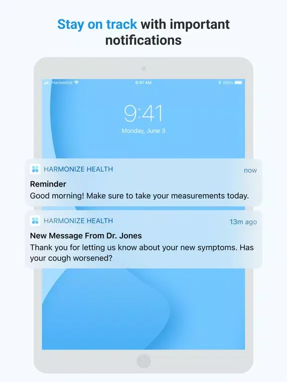 Harmonize Health iPad  Screenshots