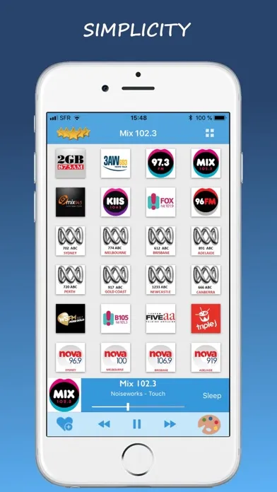 Tangkapan skrin Radio Australia - Live !!