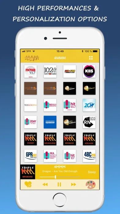 Tangkapan skrin Radio Australia - Live !!