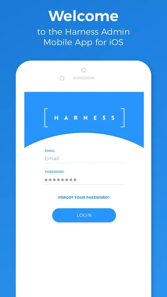 Captures d'écran de Harness Admin App