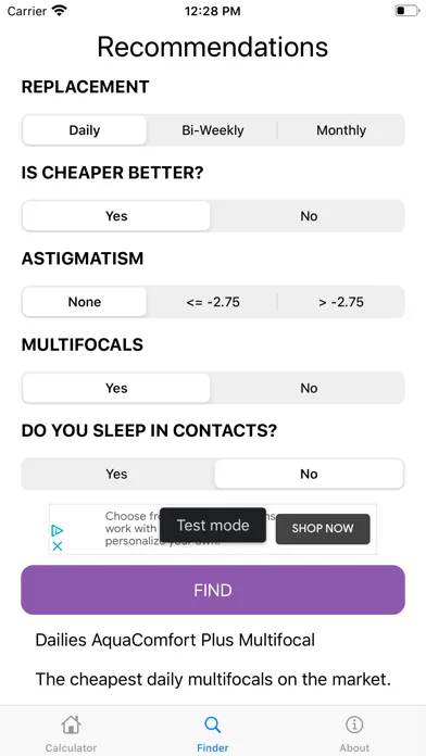 Capturas de pantalla de Glasses to Contacts Converter