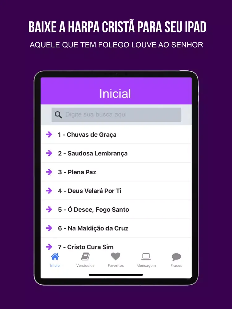 تصاویر Harpa Crista Louvai ao Senhor iPad 