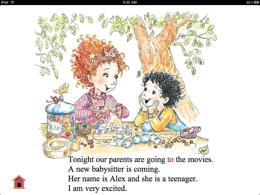 Capturas de pantalla de Fancy Nancy and the Sensational Babysitter iPad 