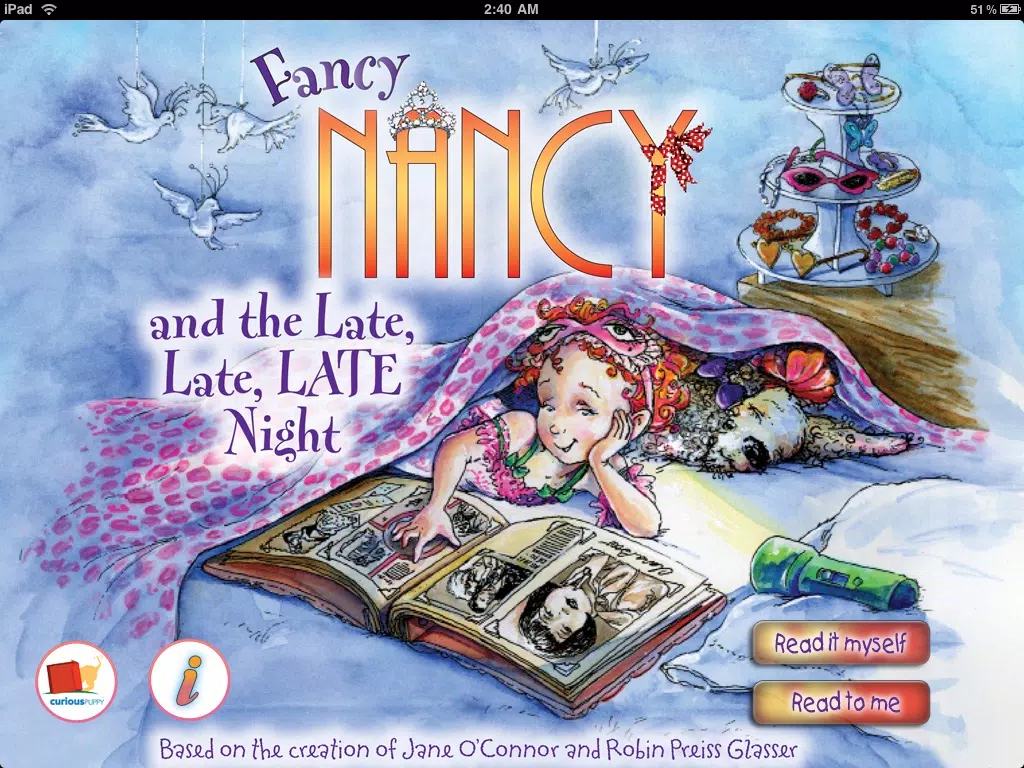 Screenshot di Fancy Nancy and the Late, Late, LATE Night iPad 