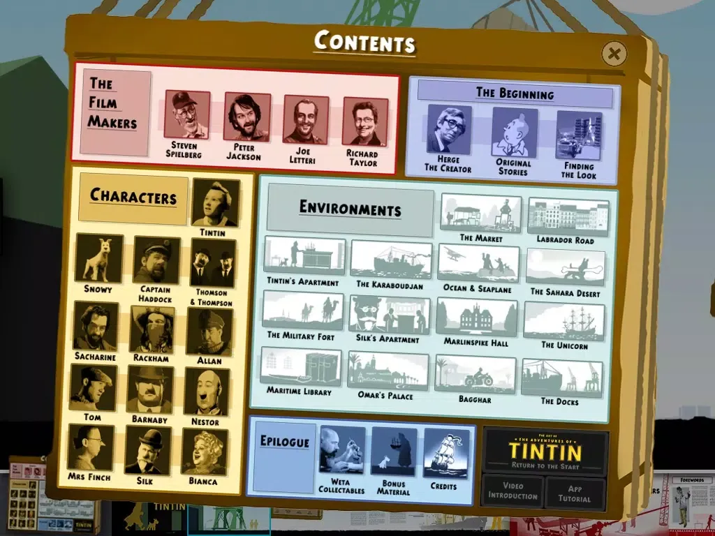 تصاویر The Art of the Adventures of Tintin iPad 