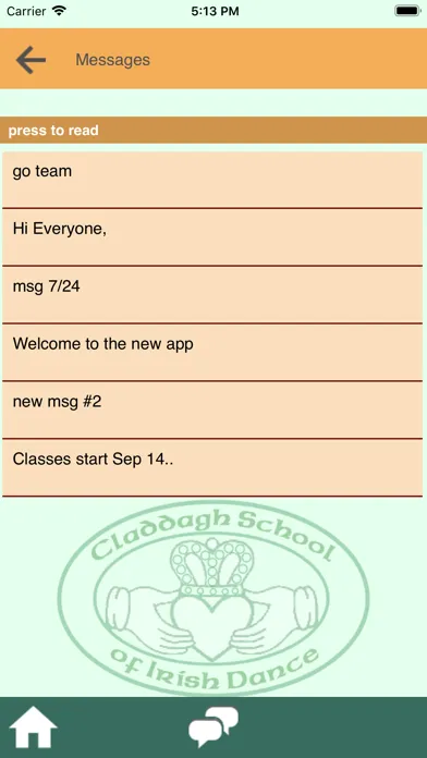 Captures d'écran de Claddagh School of Irish Dance