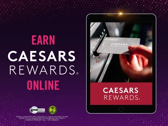 Harrah’s Online Casino NJ iPad  Screenshots