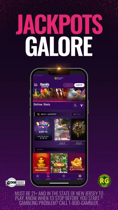Harrah’s Online Casino NJ Screenshots