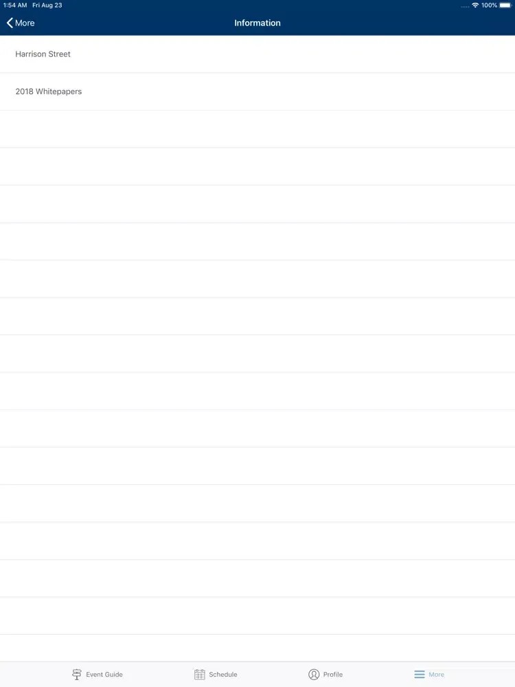 Harrison Street iPad 應用截圖