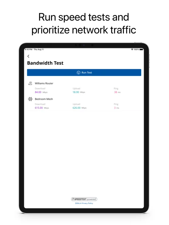HTC's Advanced WiFi App iPad  Screenshots