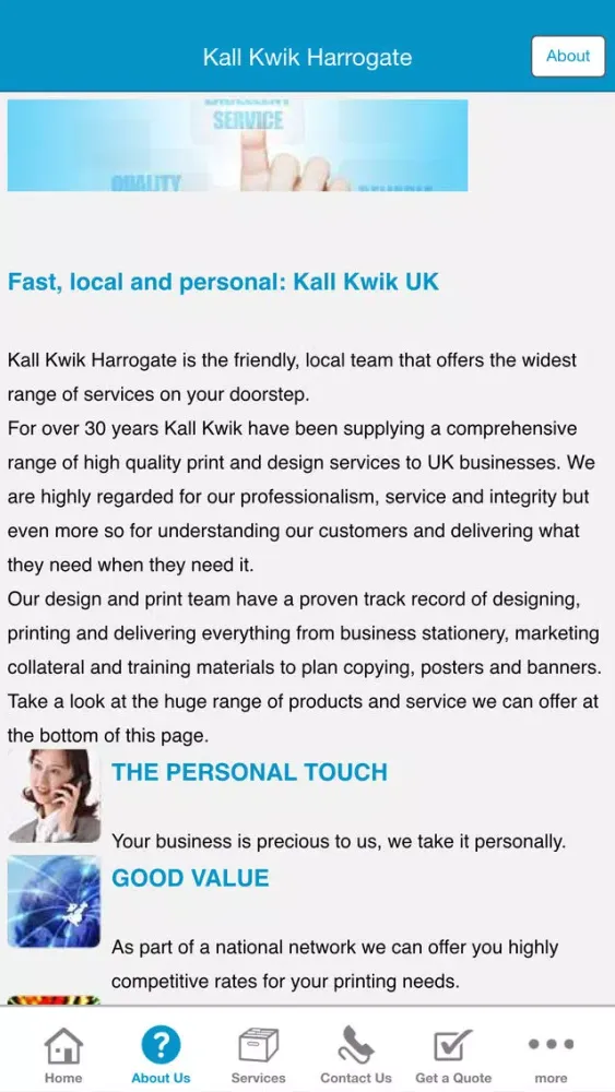 Ảnh chụp màn hình của Kall Kwik Harrogate