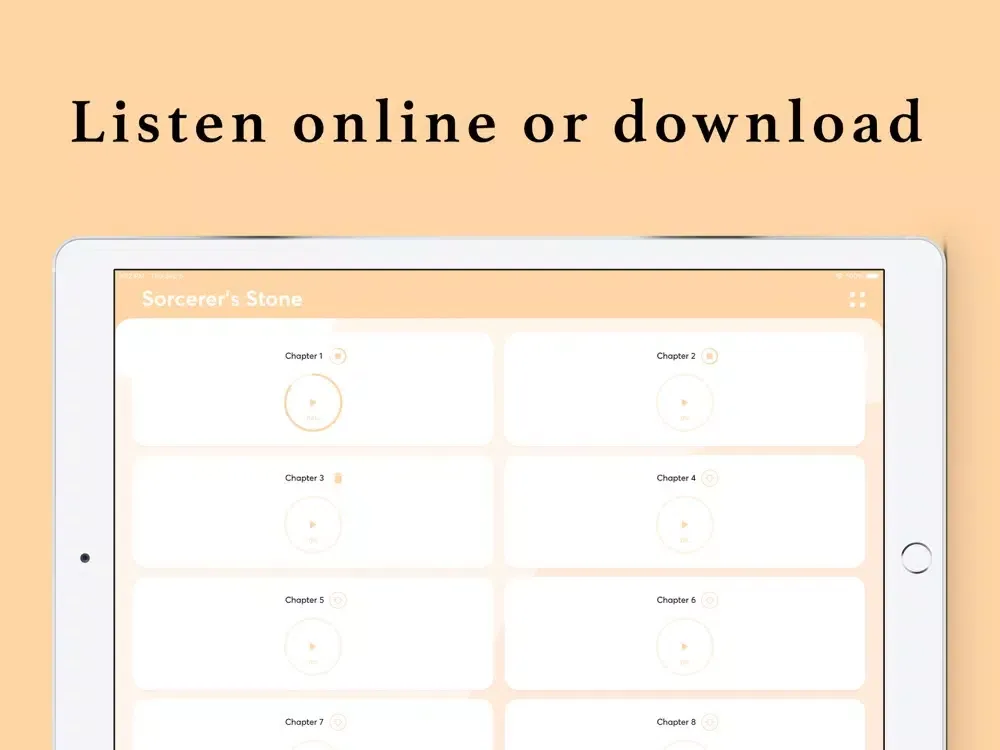 Harry Potter: 3 audiobooks iPad  스크린샷
