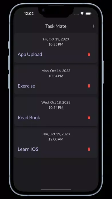 Capturas de tela do Task Mate - TODO App