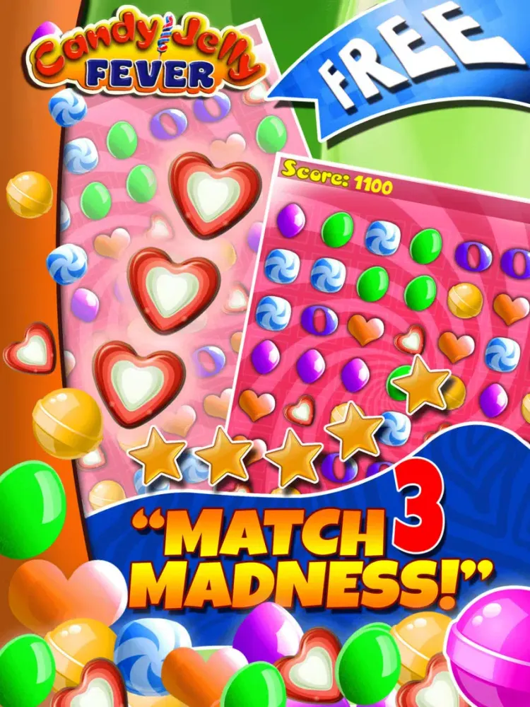 ภาพหน้าจอของ Candy Jelly Fever iPad 