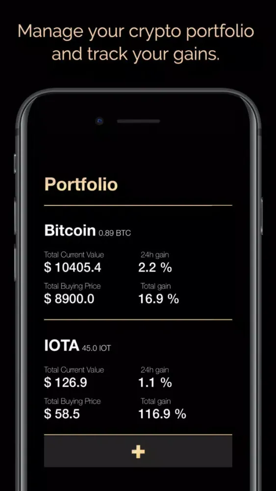 Ảnh chụp màn hình của Crypto Price Tracker