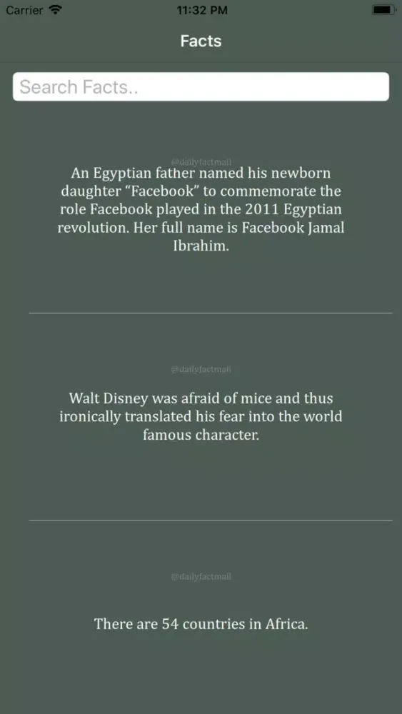 Tangkapan skrin Daily Fact Mail