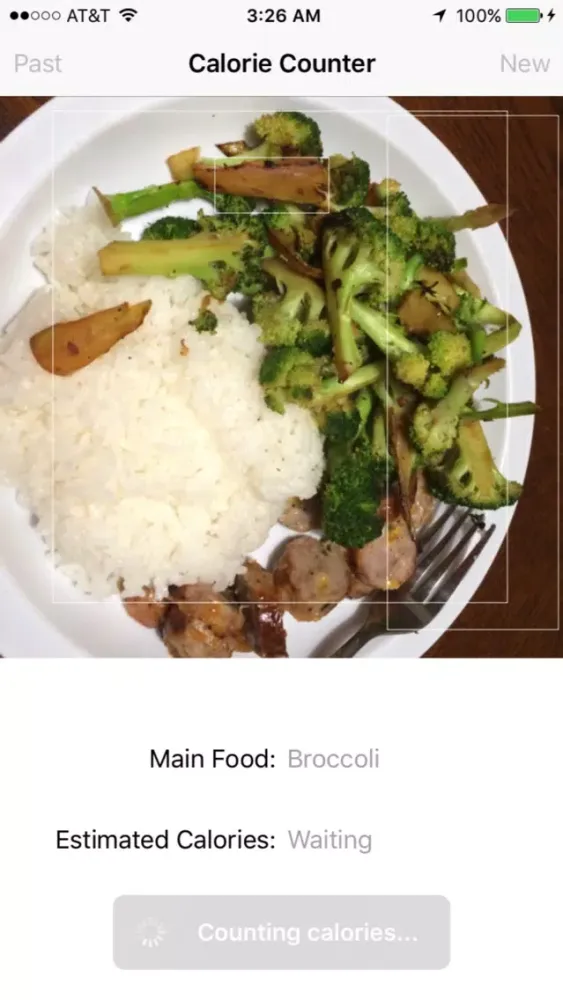 Tangkapan skrin Food Calorie Counter - Automatically guess the calorie count in your food