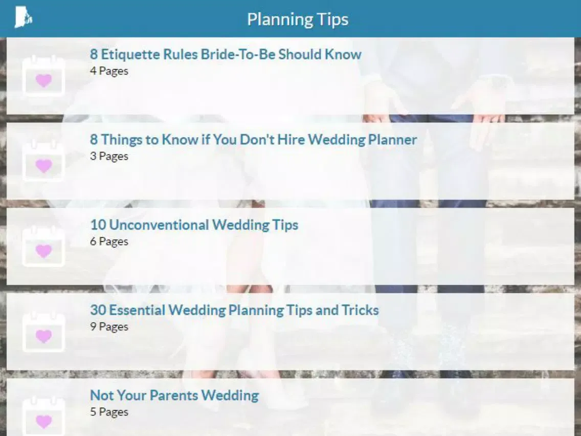 Скриншоты Hartnett Wedding iPad 