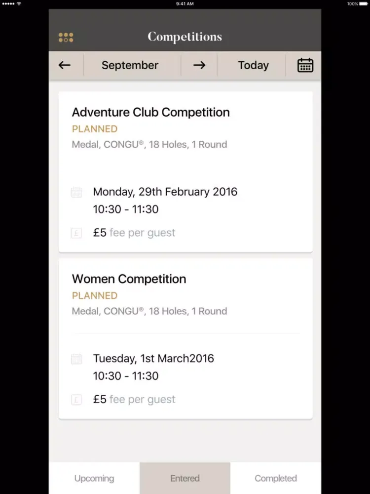 Ảnh chụp màn hình của Hartsbourne Golf Club iPad 