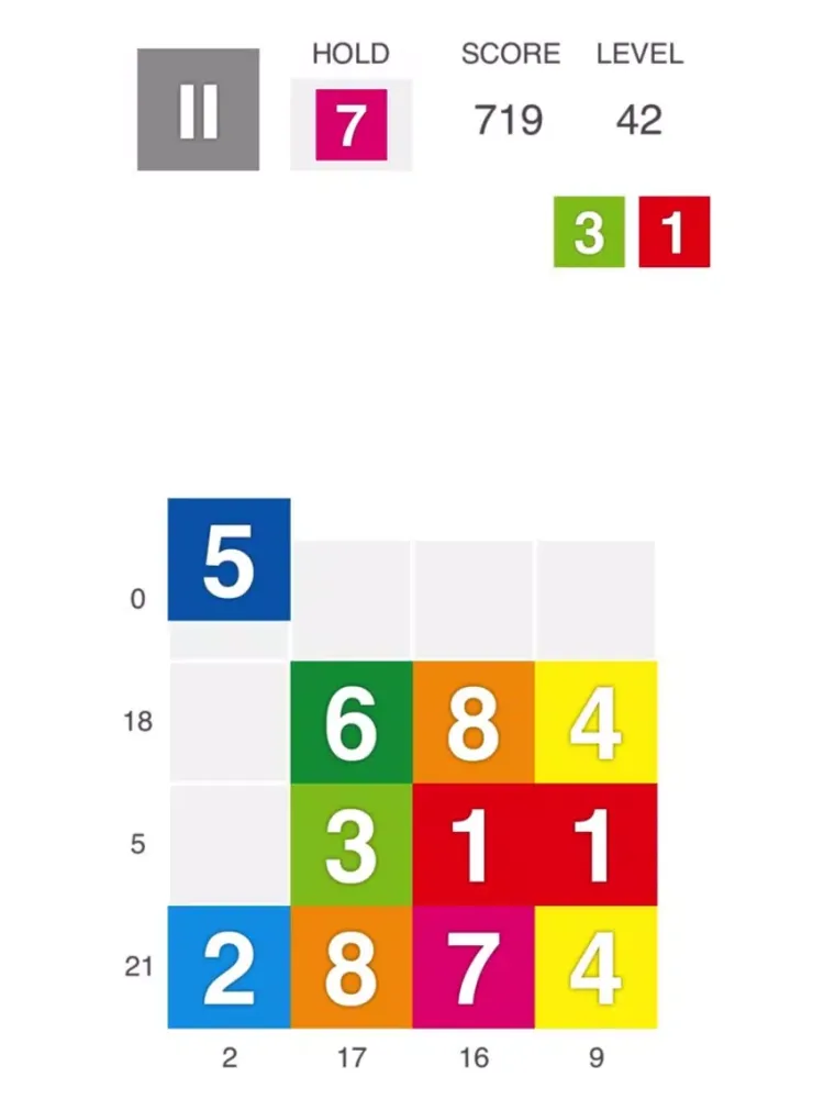 XTRIS - テントリス [ 新感覚な計算パズルゲーム ] iPad  Screenshots